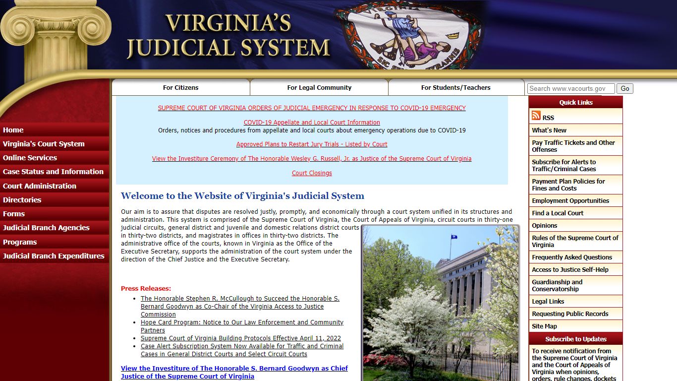 The Official Web Site for Virginia’s Judicial System